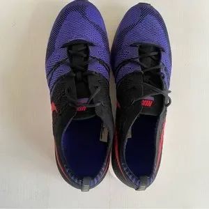 Nike Flyknit Trainer Running Shoes Black Siren Red Purple AH8396-003 sz 10.5 New 10.5 Nike Flyknit Trainer Running Shoes Black Siren Red  main image 3